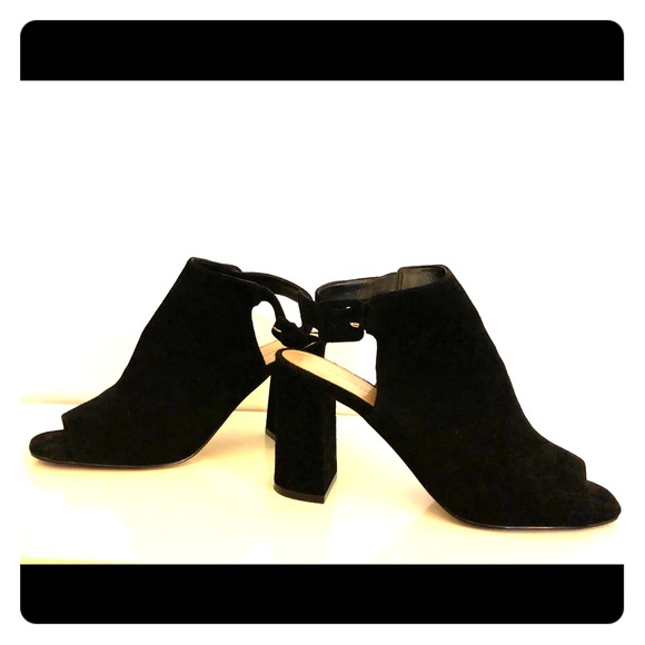 banana republic black suede shoe boot size 8 - Picture 1 of 4